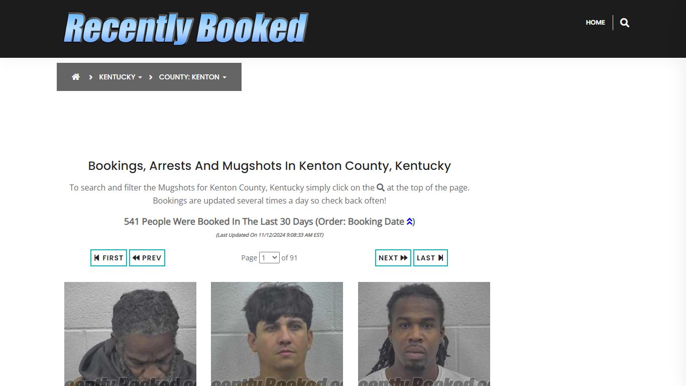 Bookings, Arrests and Mugshots in Kenton County, Kentucky - Recently Booked